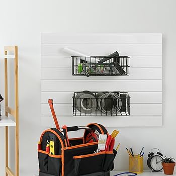 Amazon.com: Hicarer 2 Pcs Slatwall Wire Baskets 13.5 x 7.5 x